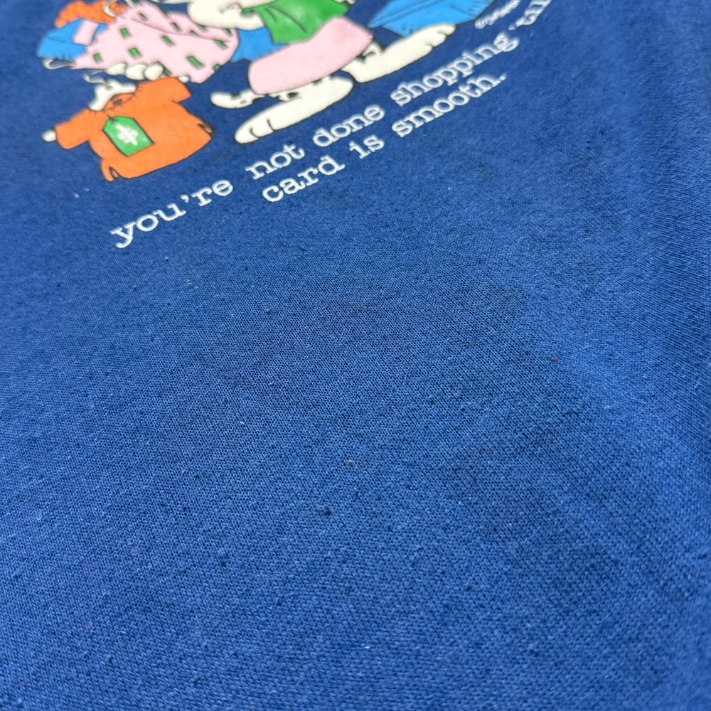 Jim Benton Vintage Sweatshirt Shopping Bunny Crewneck S Small M Medium L Large - Picture 6 of 8